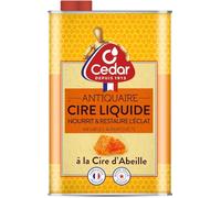 O'CEDAR Antiquaire Cire Liquide à la Cire d'Abeille Française pour Meubles Bois - 700 ml