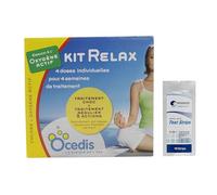OCEDIS KIT Relax 50m3 | Chlore Lent Stabilisé Multiaction et Oxygène Actif Choc - Désinfection Régulière Mulitfonction avec Action Choc et Anti-algues - Traitement prédosé + 10 Tests HPS OFFERTS 6en1