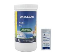 OCEDIS OXYCLEAN Poudre - 1kg | Oxygène Actif Choc - Activateur de Brome - Désinfection Choc sans Chlore - Dissolution Rapide + 10 Tests HPS OFFERTS 6 en 1