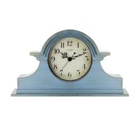 OCEST Horloge de cheminée Vintage de Style Rustique - 33 x 17,8 cm - Finition à Quartz dorée - Fonctionnement à Piles, décoration contemporaine Napoléon Classique pour Salon, Bureau, Table de Chevet