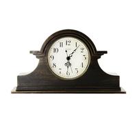 OCEST Horloge de cheminée Vintage de Style Rustique - 33 x 17,8 cm - Finition dorée à Quartz - Fonctionnement à Piles, décoration contemporaine Napoléon Classique pour Salon, Bureau, Table de Chevet