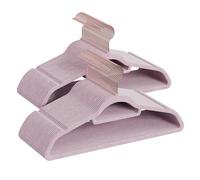 Ochama Cintres en velours, Lot de 50 cintres avec crochet pivotant noir, Antidérapants, Gain de place, Pour manteau, chemise, robe, pantalon, cravate, Violet