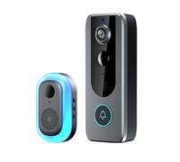 ochama Sonnette Vidéo Intelligente - Caméra de Surveillance Domestique, Œilleton Électronique, Accès à Distance, Étanche et Anti-poussière, Vision Nocturne Ultra-claire, Détection Humaine, Audio Bidir