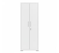 Ochama x SONGMICS Armoire de Rangement, Étagères Réglables avec Portes, pour Garage ou Bureau, Serrure, 40,2 x 60,1 x 180 cm, Gris