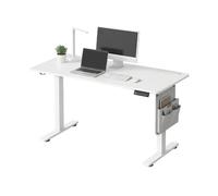 Ochama x SONGMICS Bureau Électrique Réglable en Hauteur, 180 x 80 cm, Réglage Continu, Fonction Mémoire avec 4 Hauteurs, Blanc Nuage