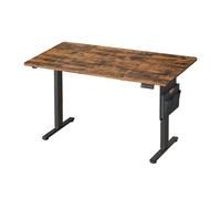 Ochama x SONGMICS Bureau électrique réglable en hauteur marron avec mémorisation des réglages, connectivité USB-C - 140 x 60 cm
