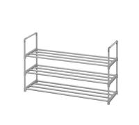 Ochama x SONGMICS Meuble à chaussures empilable 3 niveaux en métal gris - 30 x 92 x 55 cm