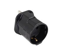 OcioDual Adaptateur Prise Anglaise, Prise Anglaise Adaptateur Francais, Dubai, Irlande, Angleterre, Convertisseur de EU vers UK, Europe ver UK Adapter, 2 Broches vers 3 Broches, Noir