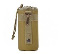 Ocorex Sac pour gourde tactique militaire 550 ml en nylon 600D avec bandoulière et cordon de serrage pour sport extérieur, cyclisme, randonnée, camping et randonnée (sable)