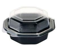 Octaview® Noir / Transparent PS 118x118x60 | Paquet (375 pièces)