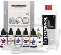 Octopus Fluids Alcohol Ink Starter Kit complet GOLDEN EVE avec accessoires Encre à alcool pour Fluid Art