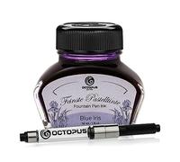 Octopus Fluids Blue Iris - Encre de stylo plume aux couleurs pastel, Convertisseur inclus, Encre d'écriture dans l'encrier, Violet 30 ml