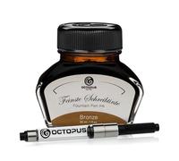Octopus Fluids Bronze - encre d'écriture avec convertisseur, encre de stylo plume, bronze 30ml