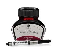 Octopus Fluids Burgunder - encre d'écriture avec convertisseur, encre de stylo plume, rouge 30ml