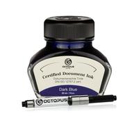 Octopus Fluids Encre indélébile bleu foncé, avec convertisseur, certifiée selon la norme DIN ISO 12757-2, 30 ml