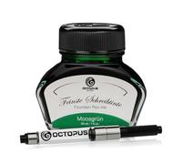 Octopus Fluids Moosgrün - encre d'écriture avec convertisseur, encre de stylo plume, vert 30ml