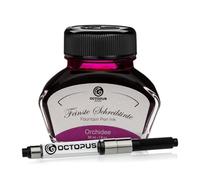 Octopus Fluids Orchidee - encre d'écriture avec convertisseur, encre de stylo plume, rose 30ml