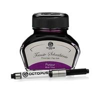 Octopus Fluids Purpur - encre d'écriture avec convertisseur, encre de stylo plume, violet 30ml