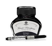 Octopus Fluids Schwarz - encre d'écriture avec convertisseur, encre de stylo plume, noir 30ml