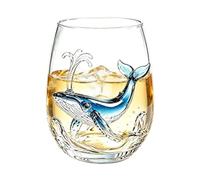 Octopus Glassware - 420ml Drinking Tumbler, 2D Coastal Artistic Glassware