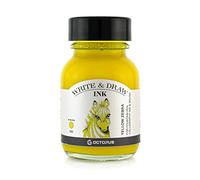 Octopus Write and Draw Ink 380 Yellow Zebra Encre imperméable pour l'écriture et le dessin - Encre de calligraphie résistante à la lumière - Pour stylo plume - Jaune - 50 ml