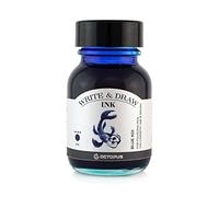 Octopus Write and Draw Ink 414 Blue Koi - Encre imperméable pour l'écriture et le dessin - Encre de calligraphie résistante à la lumière - Pour stylo plume - Bleu - 50 ml