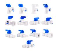 OD 1,3 cm 0,6 cm 1 cm raccord rapide de valve à enfoncer pour irrigation de jardin, pelouse, système d'osmose inverse d'eau RO 1 pièce (2990)