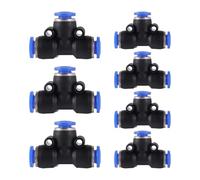 OD 4/6/8/10/12/14/16mm, connecteur rapide, adaptateur de séparateur de tuyau d'eau, 3 voies, raccord de tuyau de balcon de cuisine domestique, 10 pièces(12mm 10Pcs)