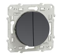 Odace - double va-et-vient anthracite - SCHNEIDER ELECTRIC - S540214