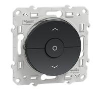 Schneider Electric Odace S540208 – Interrupteur volets-roulants 3 boutons mont./desc./stop anth.
