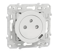 Odace - prise affleurante + USB C 10.5W - blanc - SCHNEIDER ELECTRIC - S520089