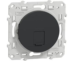 Odace - prise RJ45 cat.6 UTP - grade 1 à 2 (tél. + info.) - à vis - anthracite - SCHNEIDER ELECTRIC - S540471