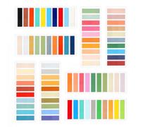 Oderra 1600 Pcs Marque Page Adhesif, Notes Adhésives Multicolores | Marque Page Autocollant Transparent, Autocollantes D'index Inscriptible Sticky Tabs pour Étude et Bureau