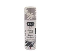 Odif - Vernis Coloré Nacré en Spray - Couleur Définitive Tous Supports pour Loisirs Créatifs - Application Facile et Homogène - Séchage Rapide - Fabriqué en France - Spray 125 ml, Argent