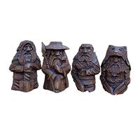 Odin Résine Viking Statue, Ornements en Résine pour la Décoration de la Maison (Tonnerre - marteau)