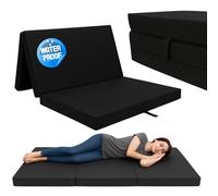 ODOL-PLUSZ Matelas pliant, matelas d'invité, de voyage, noir, 120 x 200 x 10 cm