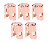 Odorkle Bouchons de Bouteille de Champagne en Acier Inoxydable Scellants de Bouteille de Vin Réutilisables Paquet de 5 2,2 X 1,5 Pouces pour Vin Mousseux Rouge Mimosa Brunch Maison Bar Utilisation