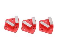 Odorkle Chaussures de Meulage Diamant, Trapèze Béton 30 Rouge | Coupe Agressive pour Sol en Béton, Conception Trapézoïdale, Abrasifs à 6 Trous, Compatible avec Meuleuses Universelles,