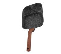 Odorkle Divided Egg Frying Pan, Aluminum Non Stick 3 Section Omelette Pan | Poêle à œufs divisée, poêle à omelette antiadhésive en aluminium à 3 sections avec fond plat et poignée résistante à la