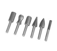 Odorkle Fraise Rotative en Carbure de Tungstène, Queue de 6 Mm, pour | Fraises Rotatives pour Acier trempé, Marbre et Jade, dureté HRC70, 30, Meulage sans Poussière, Longue Durée de Vie