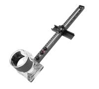 Odorkle Gabarit de Coupe Circulaire de Routeur Réglable 4 en 1, Support de Rainure de Fraisage en Alliage D'aluminium pour la Coupe de Rainure de Travail du Bois