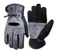 Odorkle Gants de Travail en Cuir pour Hommes et Femmes, Doublés en Coton, pour le Jardinage, le Soudage, la Construction, la Tronçonneuse, la Ferme et le Ranch (2022G XXL)