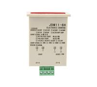 Odorkle JDM11 Compteur électronique à 6 Chiffres Écran LCD en Plastique DC 12 V Réinitialisation Manuelle 0 à 999999 Compte 10 Fois par Seconde pour Utilisation d'entrée de Relais de Commutateur de