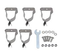 Odorkle Kit de Pinces pour Couvercle de Puits de Fenêtre, Pinces à | Kit de pinces pour couvercle de puits de fenêtre, clips à ressort en acier laminé à froid plaqué zinc, lot de 5 pièces de