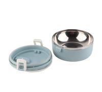 Odorkle Lunch Box, Blue Stainless Steel Food Container 2 Layer with PP | Boîte à déjeuner, récipient alimentaire bleu en acier inoxydable 2 couches avec PP et acier inoxydable 304, poignée à