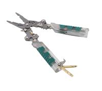 Odorkle Pince à Dénuder Pliable 20 en 1, Outil de Sertissage avec Testeur de Tension et Double Alerte D'avertissement pour Câbles AWG 20-4