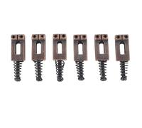 Odorkle Selle de Chevalet de Guitare électrique, Selles à Roulettes en Alliage de Zinc, Ensemble de 6 Pièces pour Système Trémolo, Installation Facile pour les Musiciens et les Amateurs de Guitare