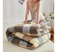 Odot Couette Hiver Très Chaude et Epaisse 150x200 180x220, Couette d'hiver sans Housse Lavable - Douce Confortable Respirante Couverture Quilting d'Réversible (Gris écossais,180x220cm)