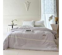 Odot Couette Hiver Très Chaude et Epaisse 160x200 200x230, Couette d'hiver sans Housse Lavable - Douce Confortable Respirante Couverture Quilting d'Réversible (Y21 Gris,160x200cm)