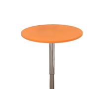 Odot Nappe Ronde 60-150cm Anti-Tache Couleur Unie Nappe Table Ronde avec Bord Élastique Lavable Couverture de Table de Jardin Exterieur pour Cuisine Cocktail Fête Salon (Orange 1,80cm)